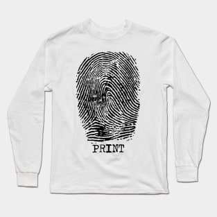 Finger Print Long Sleeve T-Shirt